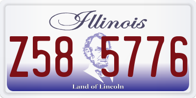 IL license plate Z585776