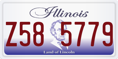 IL license plate Z585779