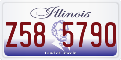 IL license plate Z585790
