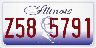 IL license plate Z585791