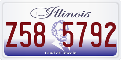 IL license plate Z585792