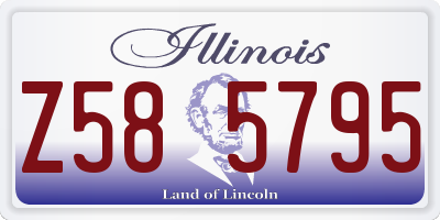 IL license plate Z585795