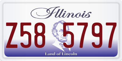 IL license plate Z585797