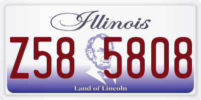 IL license plate Z585808