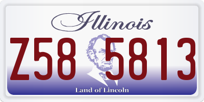 IL license plate Z585813