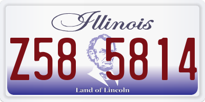 IL license plate Z585814