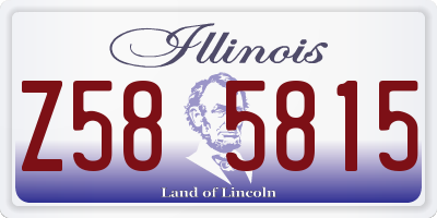 IL license plate Z585815