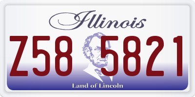 IL license plate Z585821