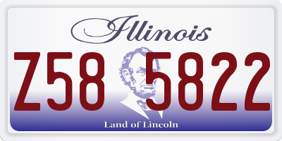 IL license plate Z585822