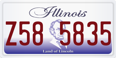 IL license plate Z585835