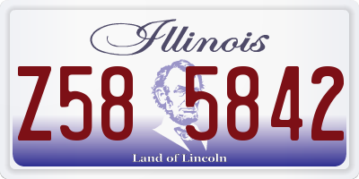 IL license plate Z585842