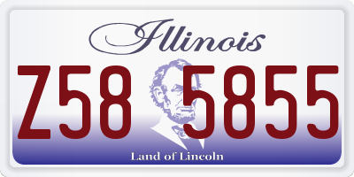 IL license plate Z585855
