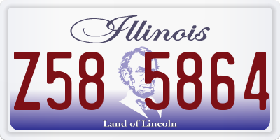 IL license plate Z585864