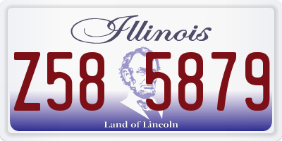 IL license plate Z585879
