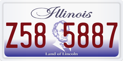IL license plate Z585887