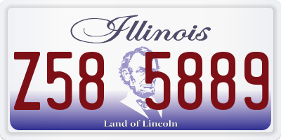 IL license plate Z585889