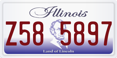 IL license plate Z585897