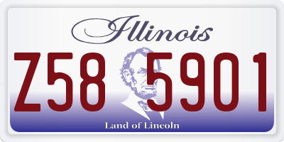 IL license plate Z585901