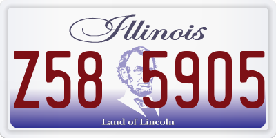 IL license plate Z585905