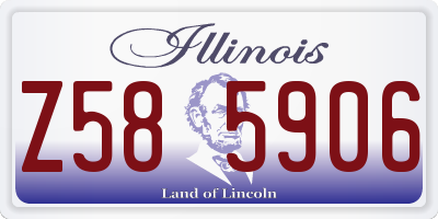 IL license plate Z585906