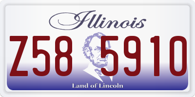 IL license plate Z585910