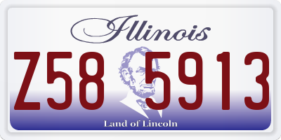 IL license plate Z585913