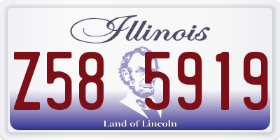 IL license plate Z585919