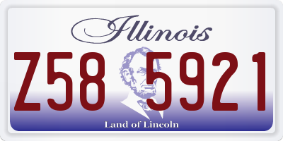 IL license plate Z585921