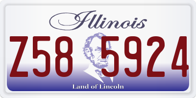 IL license plate Z585924