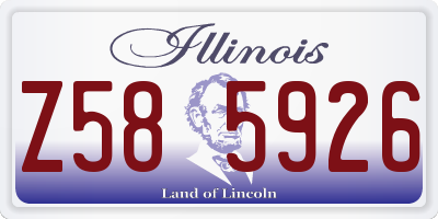 IL license plate Z585926