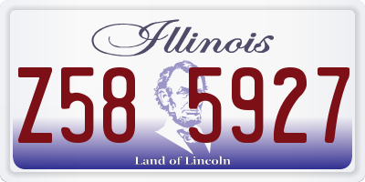 IL license plate Z585927