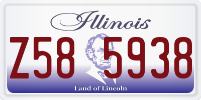 IL license plate Z585938