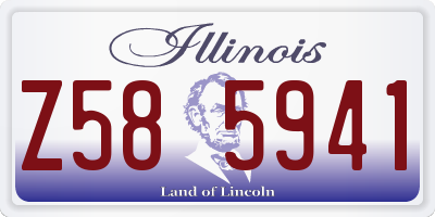 IL license plate Z585941
