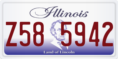 IL license plate Z585942