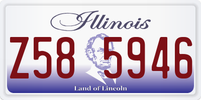 IL license plate Z585946