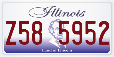 IL license plate Z585952