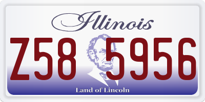 IL license plate Z585956