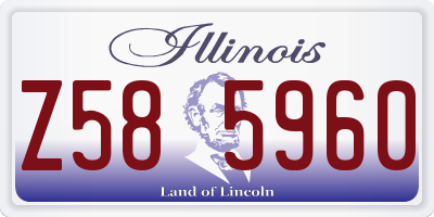 IL license plate Z585960