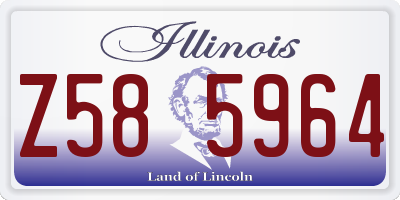 IL license plate Z585964