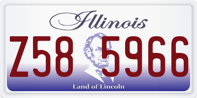 IL license plate Z585966