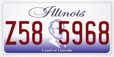 IL license plate Z585968