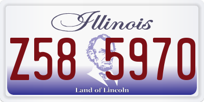 IL license plate Z585970