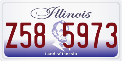 IL license plate Z585973