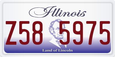 IL license plate Z585975