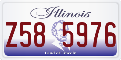 IL license plate Z585976