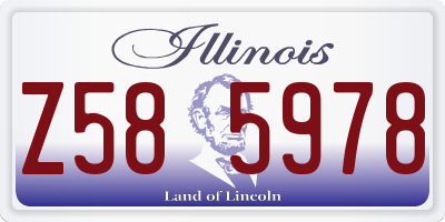 IL license plate Z585978