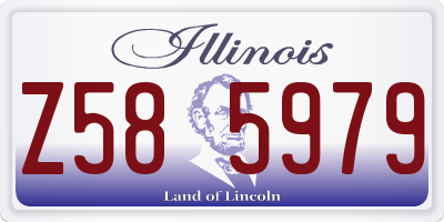 IL license plate Z585979