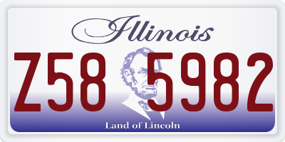 IL license plate Z585982