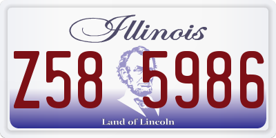 IL license plate Z585986