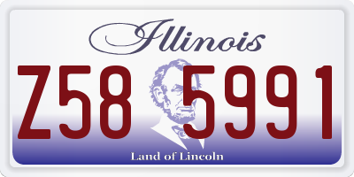 IL license plate Z585991
